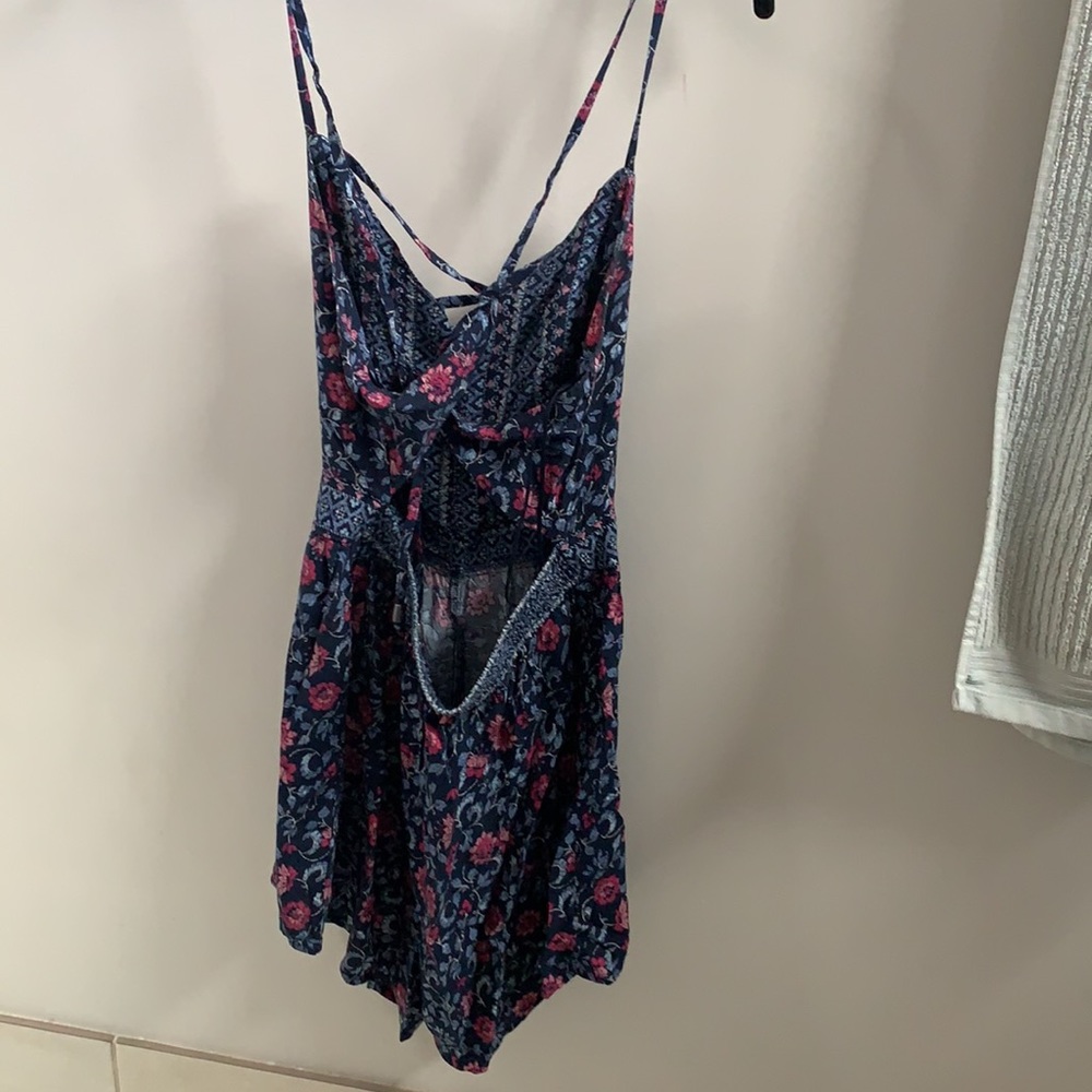 Blue patterned romper - Picture 2 of 2